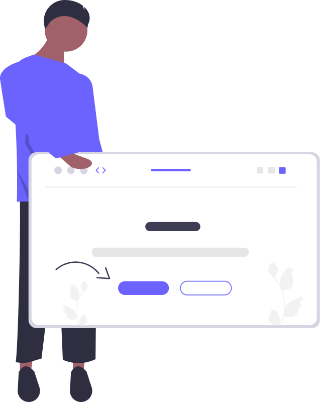 Web design showcase illustration